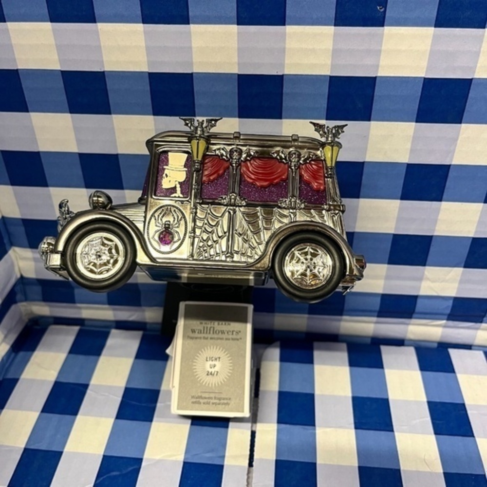 Bath & Body Works Gold Skeleton Hearse Wallflower Light Projector::LAST ONE::